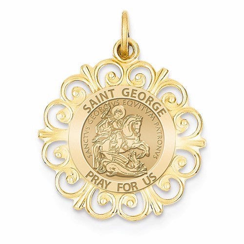 Round Filigree Saint George