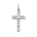 Sterling Silver Laser Designed Cross Pendant