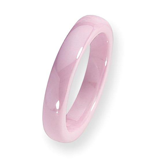 Ceramic Pink Approx. 0.16 Inch Polished Wedding Band