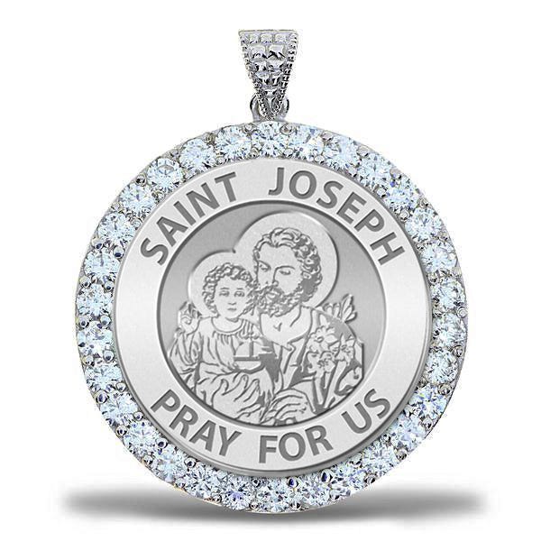 Saint Joseph CZ Religious Round Medal