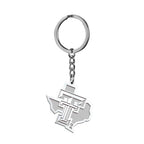 Texas Tech Outline Logo Keychain