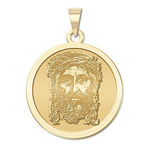 Holy Face Of Jesus Round Religious Medal