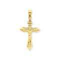 Diamond-Cut Crucifix Pendant