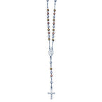 Polished Rosary Necklace /With Miraculous Medal