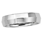 14K White Gold Approx. 0.24 Inch Knife Edge Wedding Band