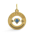 December Love Birthstone Charm (3342)