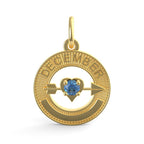 December Love Birthstone Charm (3342)