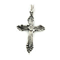 Ribbed Crucifix Pendant