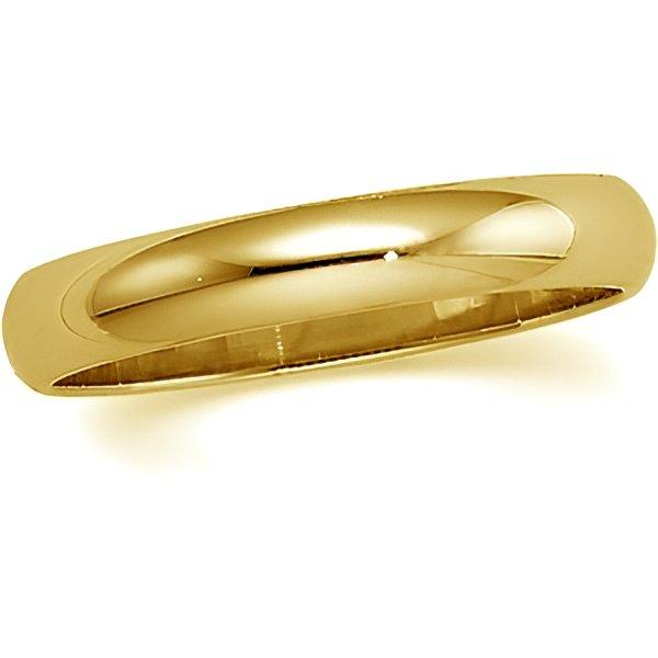 14K Yellow Gold Approx. 0.16 Inch Half-Round Wedding Band