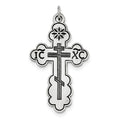 Eastern Orthodox Clover-Ends Cross Charm