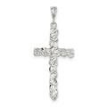 Diamond Cut Cross Pendant