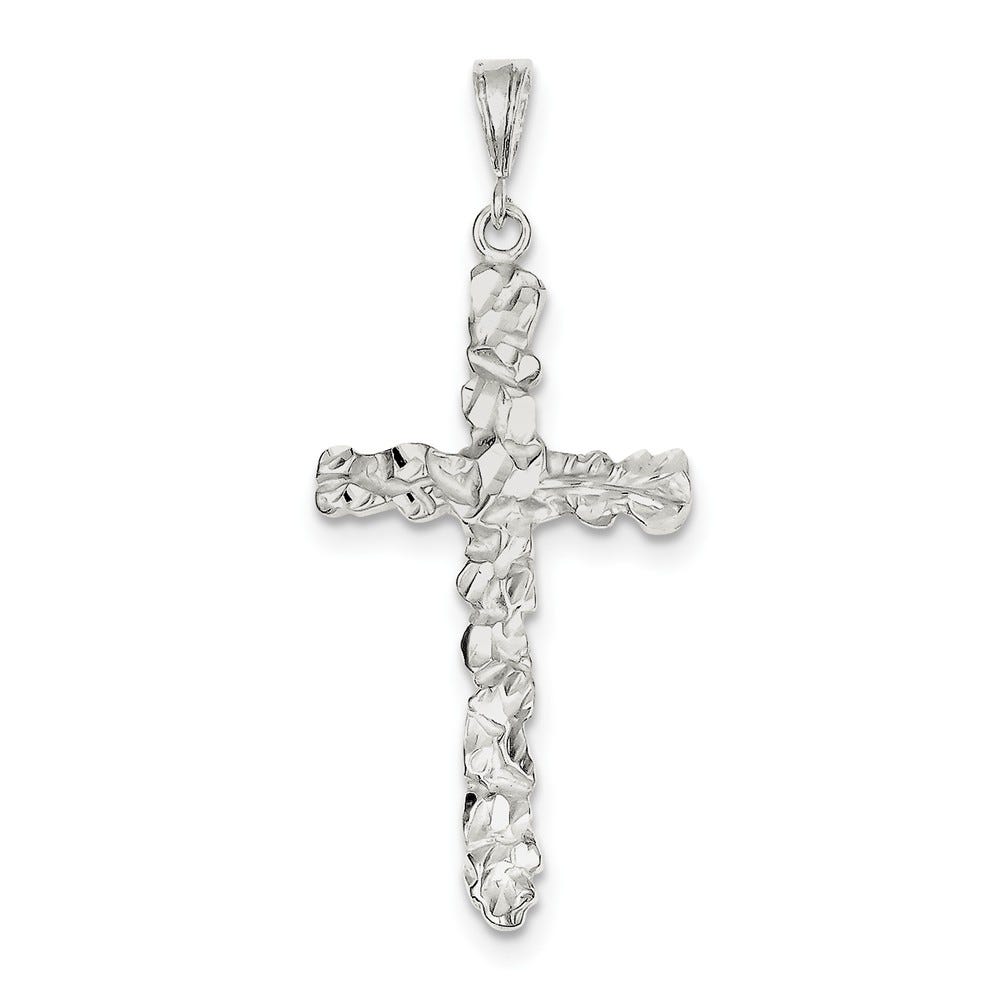 Diamond Cut Cross Pendant