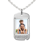 Dog Tag with # 1 Dad Etched