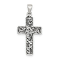 Antiqued Scroll Cross Pendant