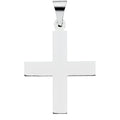 14K White Gold Greek Cross Pendant