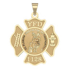Customized Saint Florian Traditional Fire Badge Religious Medal