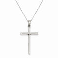 Rhodium Plated Latin Cross Pendant