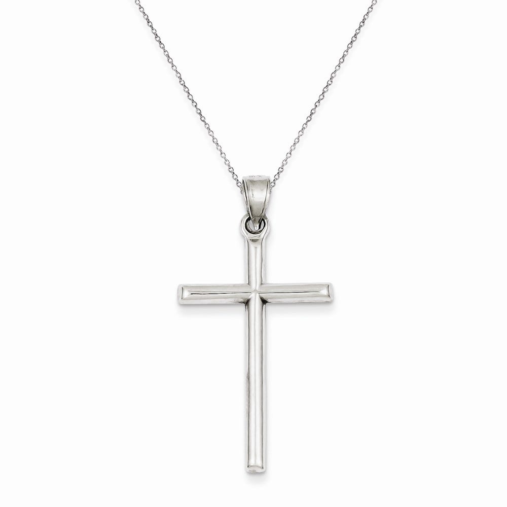 Rhodium Plated Latin Cross Pendant