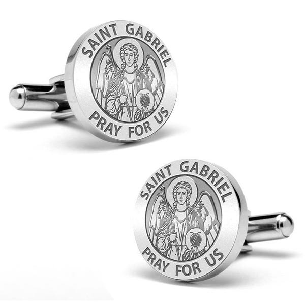Saint Gabriel Stainless Steel Cufflinks