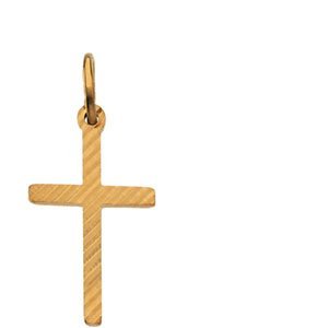 14K Yellow Gold Cross Pendant