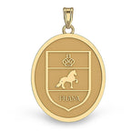 Friesian Horse Breed Oval Medal