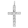 Diamond Cut Cross Pendant