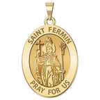 Saint Fermin Oval Religious Medal