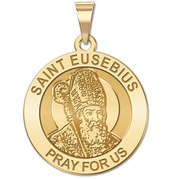 Saint Eusebius Religious Round Medal