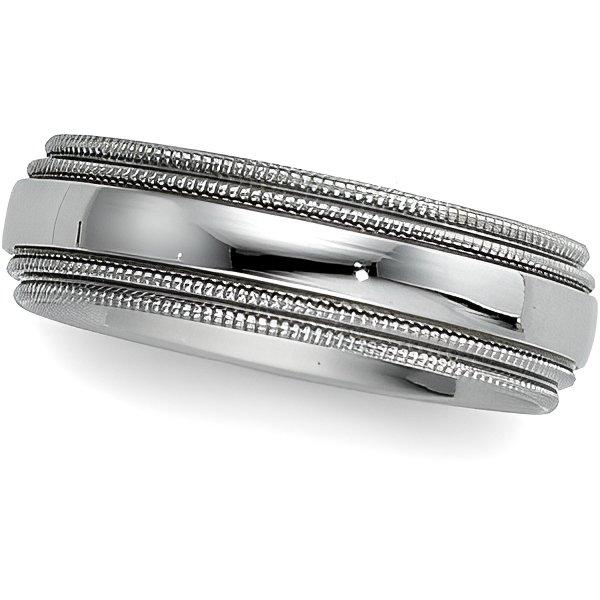 Comfort Fit Double Milgrain Band