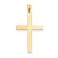 14K Gold Engravable Cross Charm