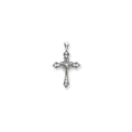 White Gold Vs Diamond Cross Pendant