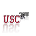 Pair of Usc Color Enamel Block Earrings