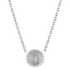Miraculous Medal Pendant With 18 Inch Chain