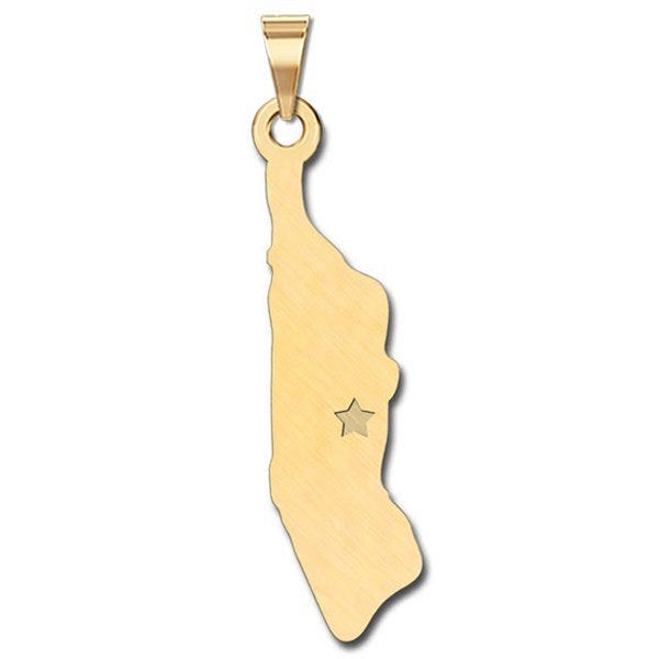 Personalized New York City Manhattan Pendant or Charm