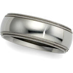 Comfort Fit Double Milgrain Band