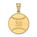 Personalized Baseball Round with Any Number