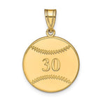 Personalized Baseball Round with Any Number