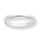 Platinum Approx. 0.12 Inch Half-Round Wedding Band