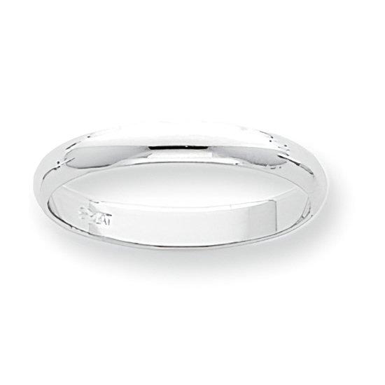 Platinum Approx. 0.12 Inch Half-Round Wedding Band