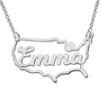 Personalized U.S. Pendant with Name