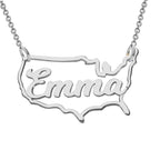 Personalized U.S. Pendant with Name