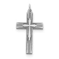 Sterling Silver Laser Designed Cross Pendant