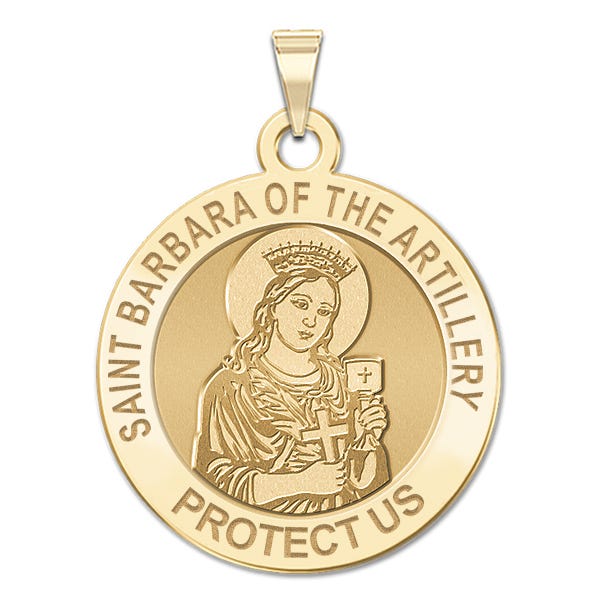 Saint Barbara Artillery Round Medal
