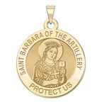 Saint Barbara Artillery Round Medal