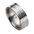 Titanium Grooved Approx. 0.31 Inch Polished Wedding Band