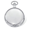 Polished Finish Stainless Steel Hunter Case Quartz Pocket Watch