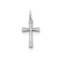 Laser Designed Flared-Edges Cross Charm