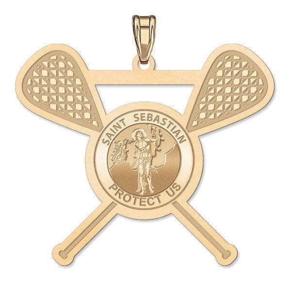 Saint Sebastian Lacrosse Pendant