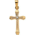 Cross Pendant With Diamond