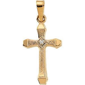 Cross Pendant With Diamond
